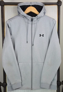 UNDER ARMOUR ColdGear Herren Gr. Medium Full Zip Fleece gefütterte Kapuzenjacke grau - Bild 1 von 13