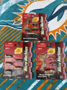 Lot Vintage MICRO MACHINES Chemical Containment set, Sonic Racer, Forest Strike - Picture 1 of 5