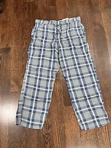 Men's Gap Blue Plaid Pajama Pants Size Medium M - Picture 1 of 8
