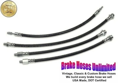 КОМПЛЕКТ ТОРМОЗНЫХ ШЛАНГОВ Mercury Monterey 1954, с ручными тормозами, кроме универсала - Изображение 1 из 2
