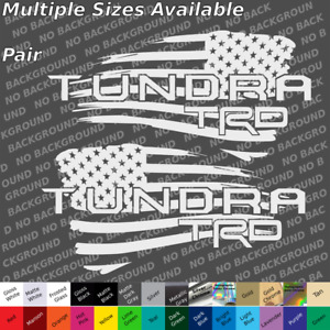 Toyota tundra trd custom american flag decals stickers bed sides body tailgate
