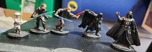 star wars miniatures Evolution of Darth Vader Yougling to Anakin to Vader x5 - Picture 1 of 12