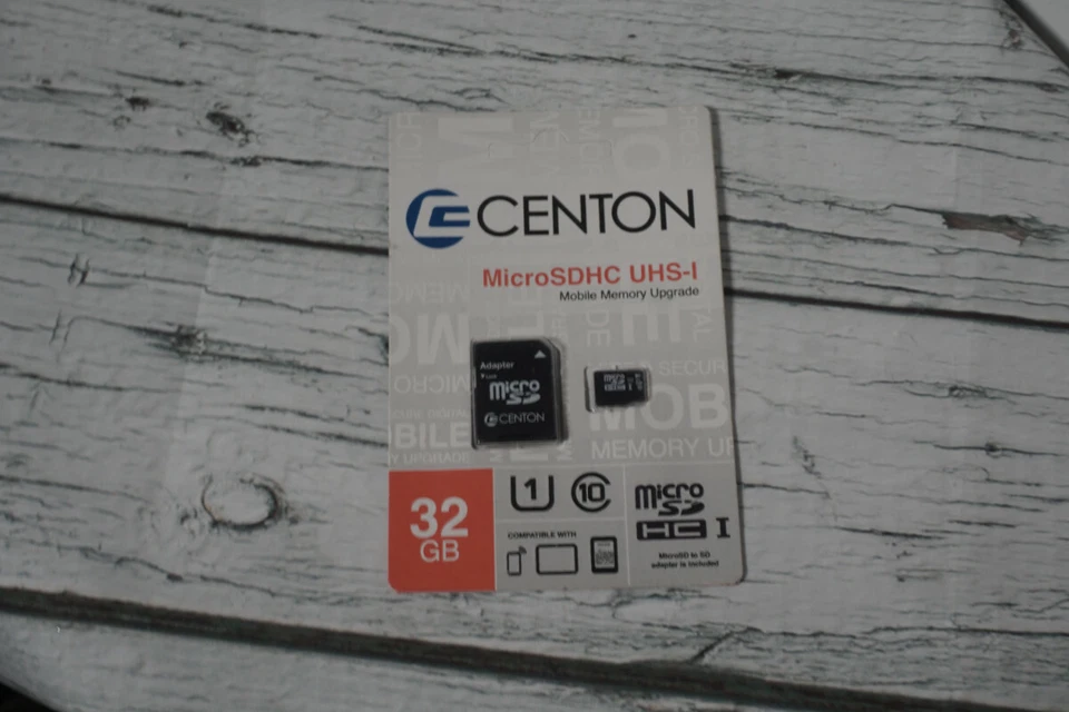 Centon 32GB MicroSDHC Card with SD Adapter - Image 1 of 1