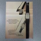 Seiko Lassale Watches 1983 Original Paper Magazine Advert