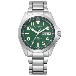 CITIZEN PROMASTER PMD56-2951 Men's Watch Green Titanium Eco-Drive Solar Analog - Picture 1 of 7