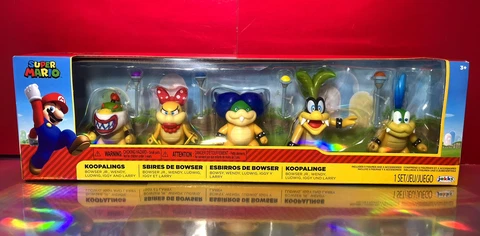 2022 JAKKS Super Mario Koopalings Pack - Bowser Jr, Wendy, Ludwig, Iggy, Lemmy Cover