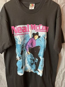 Vintage Neal McCoy Signed Country Shirt Large L Music Concert Tour - Picture 1 of 6