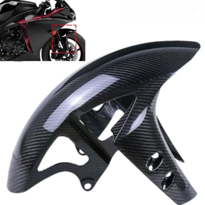 Para-choque dianteiro de fibra de carbono abraçador para Yamaha R1 09+/R6 MT-10 FZ10 2016+ - Imagem 1 de 4