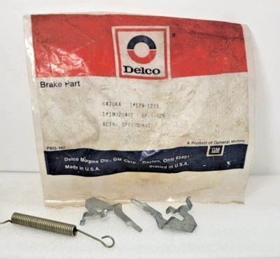 GM 18020401 Chevy Buick Olds Pontiac Brake Shoe Adjust Kit 2 Levers And 1 Spring - Image 1 of 4