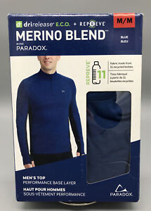 NIB Paradox Merino Blend Shirt Men's Dri Release 1/4 Zip Base Layer S M L XL