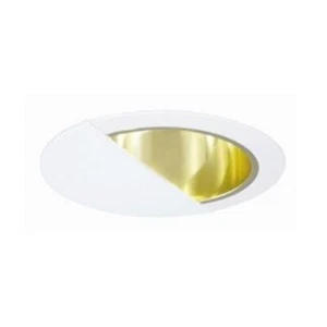 Jesco Lighting 6 in. Line Voltage Wall Wash with Reflector Trim- Brass & White - Picture 1 of 1