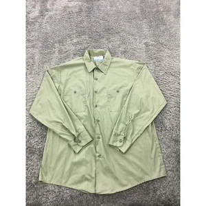 Vtg Sears Fieldmaster Shirt Mens Extra Large XL Mint Green Perma Press Made USA - Picture 1 of 8