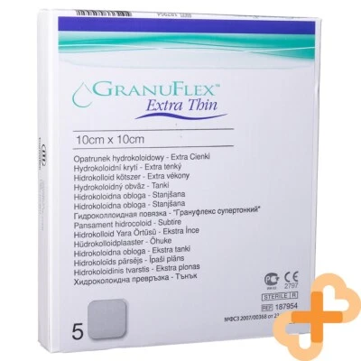 CONVATEC GRANUFLEX Extra Thin Hydrocolloid Bandage 10 x 10 cm 5 pcs. - Image 1 of 4