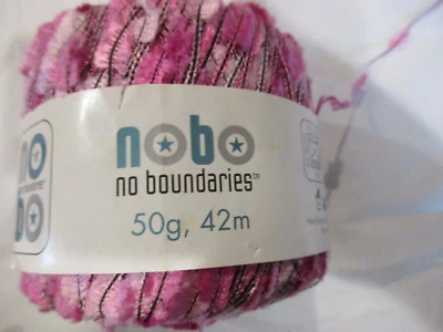 #~NOBO Butterfly Yarn Skein~NEW~Black Pink Purple~LBDFD - Image 1 of 4