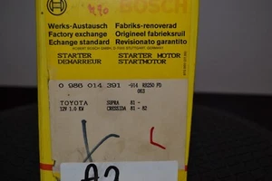Bosch Anlasser Starter 0986014391 Toyota Supra Cressida 12w 1kw 1981 - Picture 1 of 10