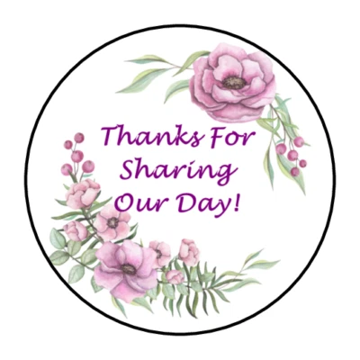 Etiquetas florales de boda Hershey Kiss etiquetas de regalo de ducha nupcial Foto 1 de 4