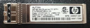 HP AJ716A HP 8G SW B-Series FC SFP+ 5697-7268 FTLF8528P2BNV-H2 Transceiver - Bild 1 von 2