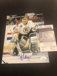 JSA ANDY MOOG AUTOGRAPH 8X10 SIGNED PHOTO BOSTON BRUINS COA 848 - Picture 1 of 3
