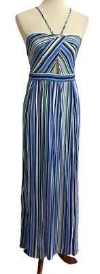 Maxi Vestido Mono Mujer A Calin By Flying Tomato M Lados Divididos Halter Rayas Foto 1 de 4