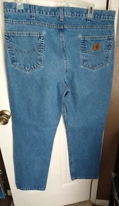 Carhartt Jeans Men's Size 40x32 Traditional Fit Straight Leg Denim Blue 14806 - Picture 1 of 6