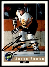 1992-93 Classic Draft Picks Autographs Jason Bowen Auto Tri-City Americans #NNO