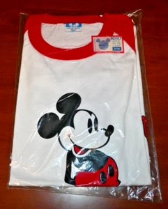 1970s Disneyland Mickey Mouse T Shirt Adult Large 42-44 New in Package - Picture 1 of 3