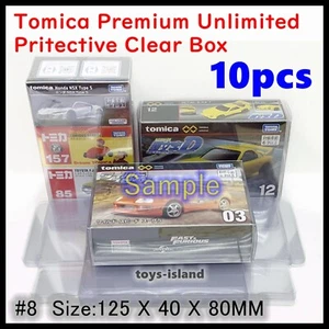 #8 for TOMICA Premium Unlimited PROTECTIVE CLEAR PLASTIC BOX 10 PCS TOMY - Picture 1 of 10