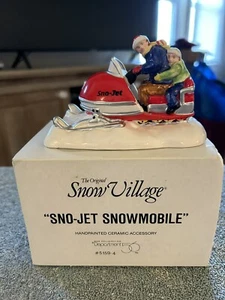 Dept 56 The Original Snow Village Village Sno-Jet Snowmobile #51594 w/Box - Picture 1 of 4