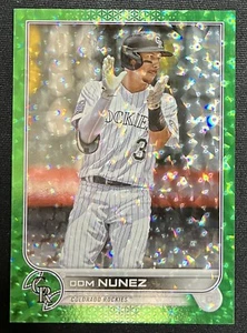 2022 Dom Nunez Topps Series 1 #193 Green Foil SP 143/150 - Picture 1 of 3