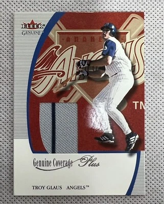 Camiseta Fleer 2001 cobertura genuina Plus MLB reliquia/150 Troy Glass Foto 1 de 2