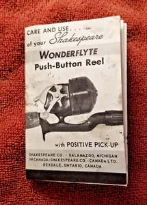 VINTAGE SHAKESPEARE WONDERFLYTE SCHUBROLLE - BEDIENUNGSANLEITUNG - Bild 1 von 14