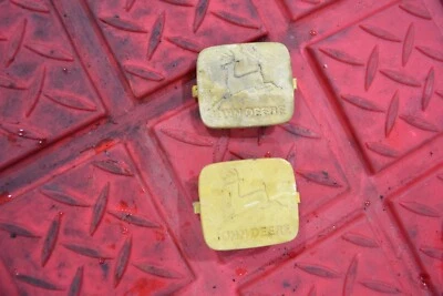 John Deere 14SB 4.5 HP Engine OEM Wheel Cap Covers x2 - Image 1 of 4