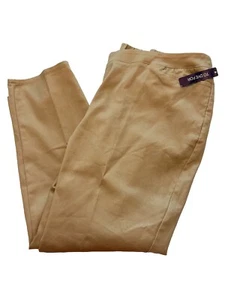 NWT Catherine's Plus Size 2X Essential To Dye For Flat Front Pull On Khaki Pant - Picture 1 of 8
