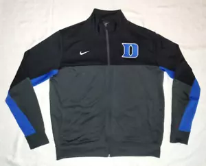 NICE VTG Nike Duke Blue Devils Full Zip Track Warm Up Jacket 2013 Large L - Picture 1 of 6
