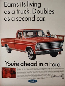 1967 Life Anzeige Werbung You're Ahead In a Ford Truck! - Bild 1 von 1