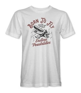 Born to Fly Endless Possibility Aviation Herren/Unisex T-Shirt - Bild 1 von 7
