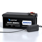 LiFePO4 12V 200Ah Lithium Batterie Akku mit 200A BMS 2560Wh für Solar Wohnmobil