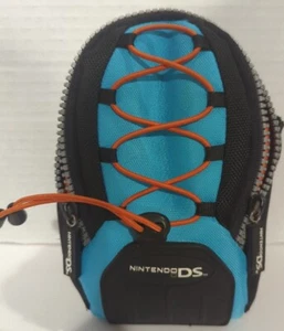 Nintendo DS Mini Backpack Travel Case - Black/Blue/Orange - Picture 1 of 7