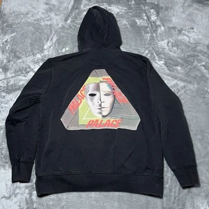 Palace Hoodie Herren Größe Large Skateboards Sweatshirt schwarz authentisch schwer - Bild 1 von 8