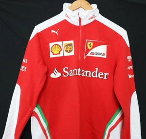 Ferrari F1 Puma Half-Zip Sweatshirt Rot Gr. S Team Scuderia Shell UPS Selten - Bild 1 von 12