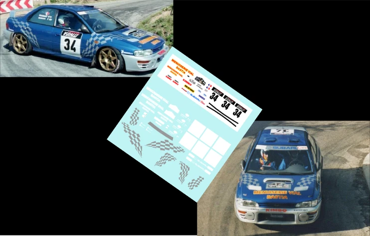 [DECALS 1/43] SUBARU IMPREZA 555 GR. A - MARIANI - RALLYE WRC TOUR DE CORSE 1999 - Bild 1 von 1
