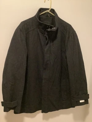 Calvin Klein Mens Walking Wool Blend Coat Dark Gray Size XL Jacket Mid Length - Image 1 of 4