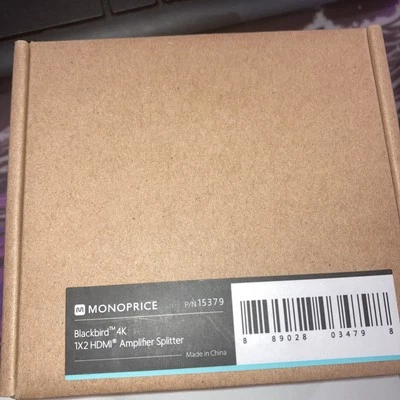 Monoprice Blackbird 4k 1x2 HDMI Amplifier Splitter 15379 - Image 1 of 2