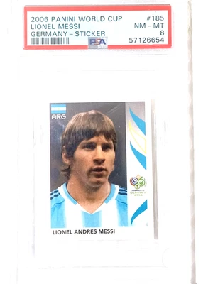 Copa Mundial Panini 2006 #185 Lionel Messi PSA 8 casi nuevo-como nuevo Foto 1 de 2