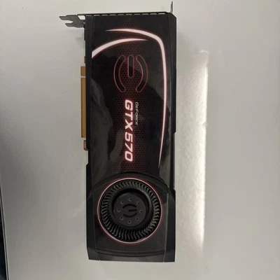 EVGA Nvidia GeForce GTX 570 GDDR5 PCI-e x2 DVI x1 mHDMI Graphics Card - Image 1 of 4