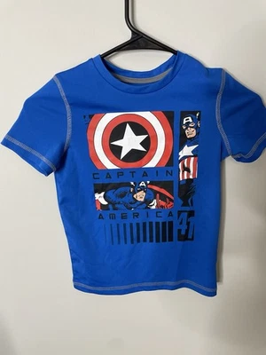 Camiseta Marvel Jumping Beans Avengers Capitán América Manga Corta Niño’s Talla 5 Foto 1 de 4