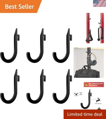 Juego de 6 soportes para sentadillas de fácil instalación - Perfecto para organización de gimnasio en casa Foto 1 de 4