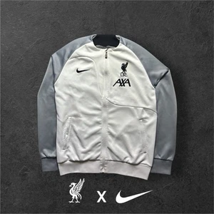 Nike FC Liverpool Trainingsjacke - Größe L, Weiß Grau - Bild 1 von 6