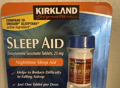 Kirkland Signature Doxylamine Succinate Sleep Aid, 25mg, 96 Tablets ( 1 bottle ) - Image 1 of 3