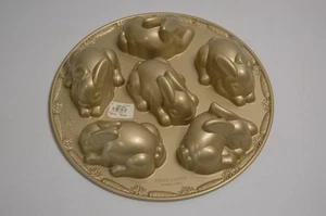 Williams Sonoma Easter Bunny Mini Cakelet Nordic Ware Bundy Pan USA Holiday - Picture 1 of 13